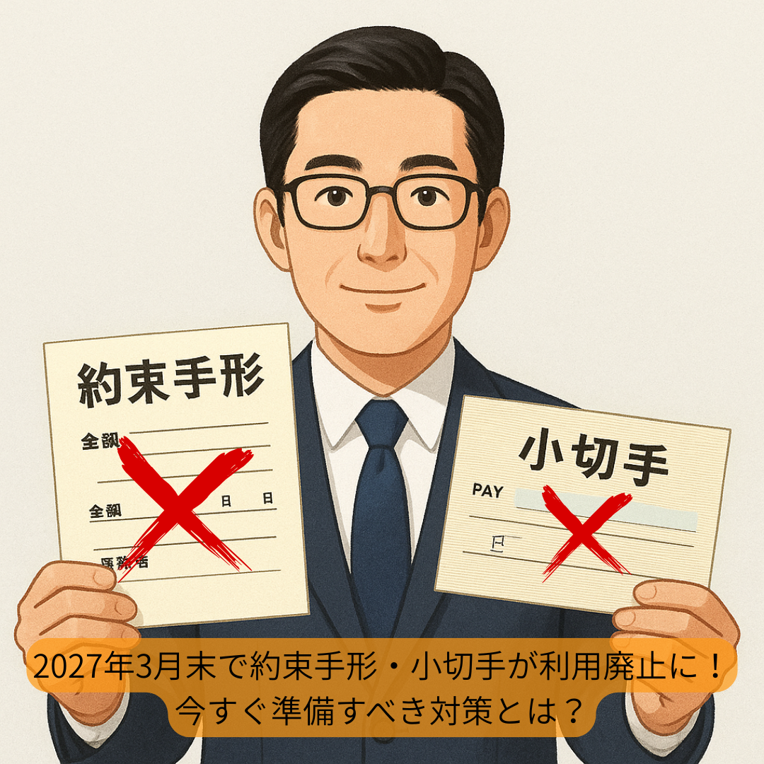 2027年3月末で約束手形・小切手が利用廃止に！今すぐ準備すべき対策とは？